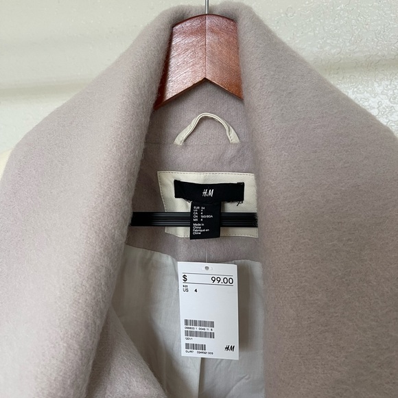 Cream leather & lavender cotton leaver jacket - Picture 2 of 13